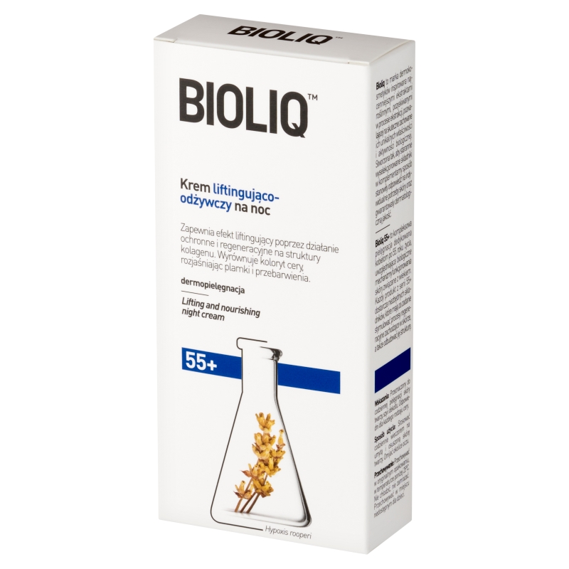 Bioliq 55+, krem liftingująco odżywczy na noc, 50 ml