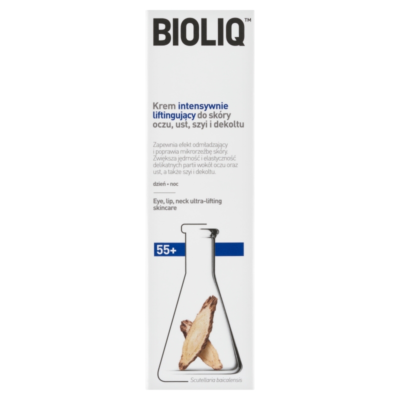 Bioliq 55+, krem intensywnie liftingujący do skóry oczu szyi i dekoltu, 30 ml