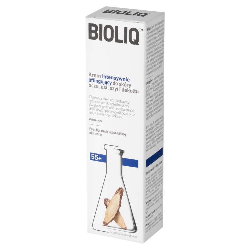 Bioliq 55+, krem intensywnie liftingujący do skóry oczu szyi i dekoltu, 30 ml