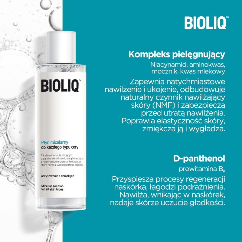 Bioliq Clean, płyn micelarny do oczyszczania twarzy, 200 ml
