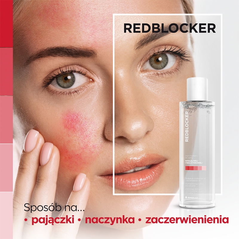 Redblocker, płyn micelarny dla cery naczynkowej, 200 ml