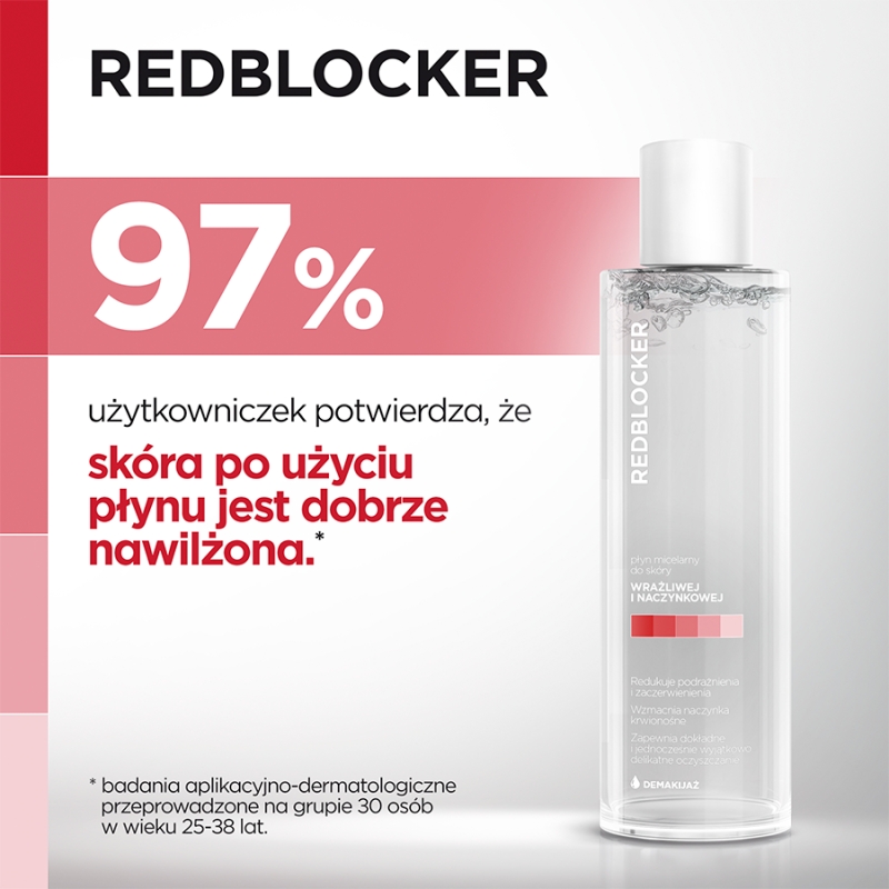Redblocker, płyn micelarny dla cery naczynkowej, 200 ml