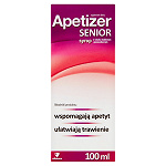 Apetizer Senior syrop ze składnikami wzmacniającymi apetyt oraz ułatwiający trawienie o smaku malinowo-porzeczkowym, 100 ml