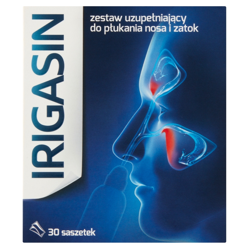 Irigasin, proszek do płukania, oczyszczania nosa i zatok, 30 sasz. (zestaw uzupełniający)