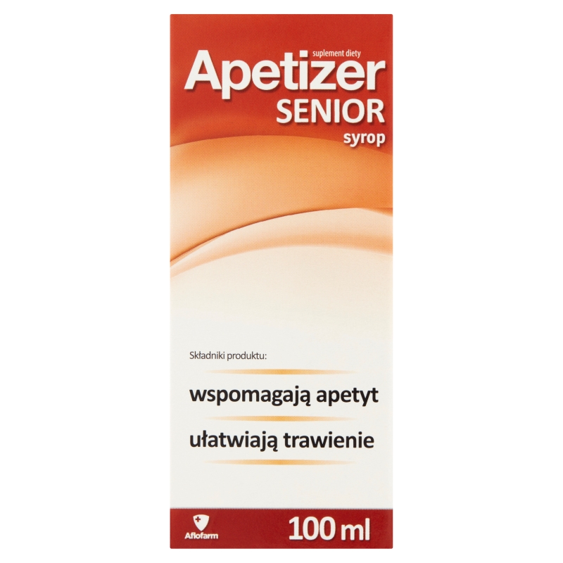 Apetizer Senior, syrop ze składnikami wzmacniającymi apetyt oraz ułatwiającymi trawienie, 100 ml