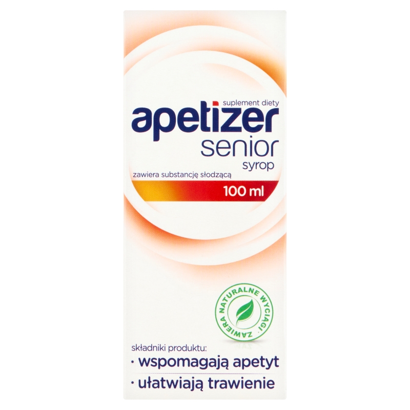 Apetizer Senior syrop ze składnikami wzmacniającymi apetyt oraz ułatwiającymi trawienie, 100 ml