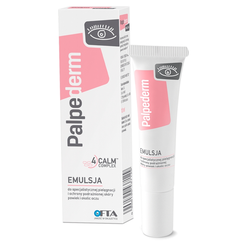 PALPEDERM, emulsja do pielęgnacji i ochrony podrażnionej skóry powiek,  15 ml