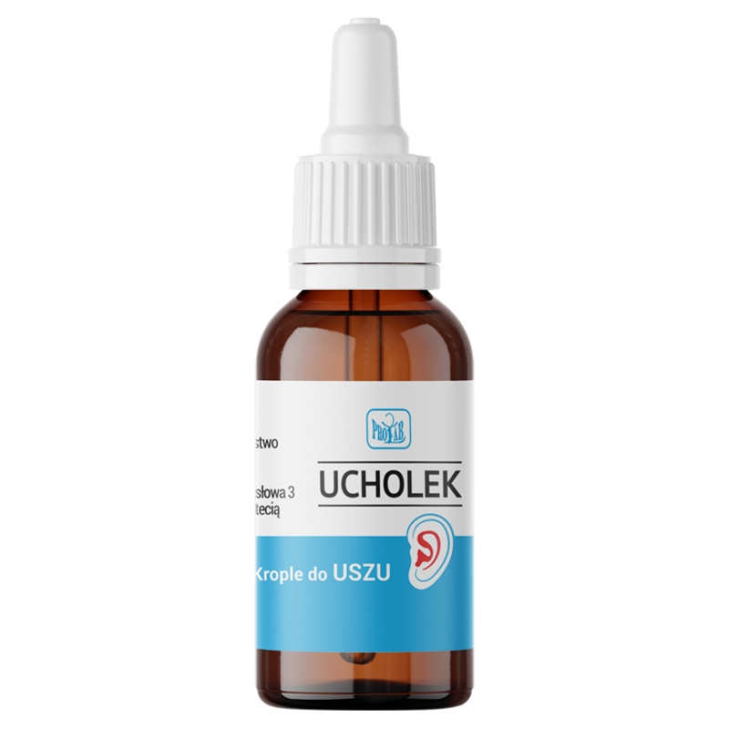 Ucholek , krople wspomagające leczenie stanów zapalnych ucha, 20 ml