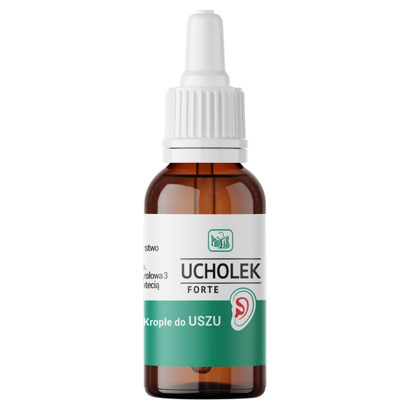 Ucholek forte , krople wspomagające leczenie stanów zapalnych ucha, 20 ml