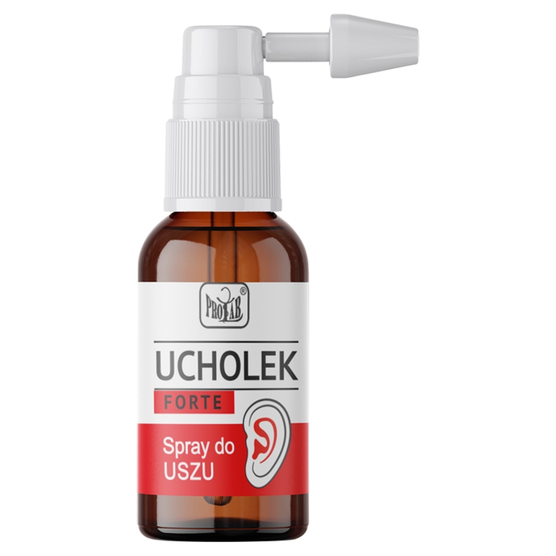 Ucholek Forte , spray wspomagający lecznie stanów zapalnych ucha, 20 ml