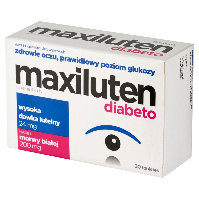 Maxiluten Diabeto, 30 tabletek