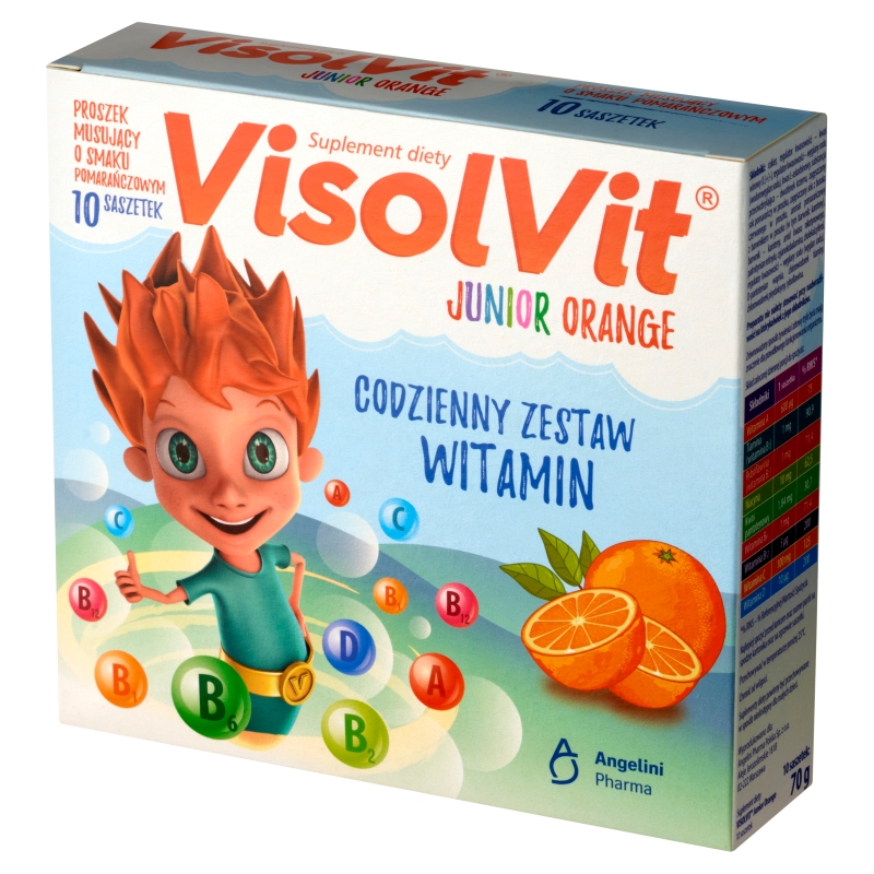 VisolVit Junior Orange, granulat z witaminami dla dzieci, 10 sasz.