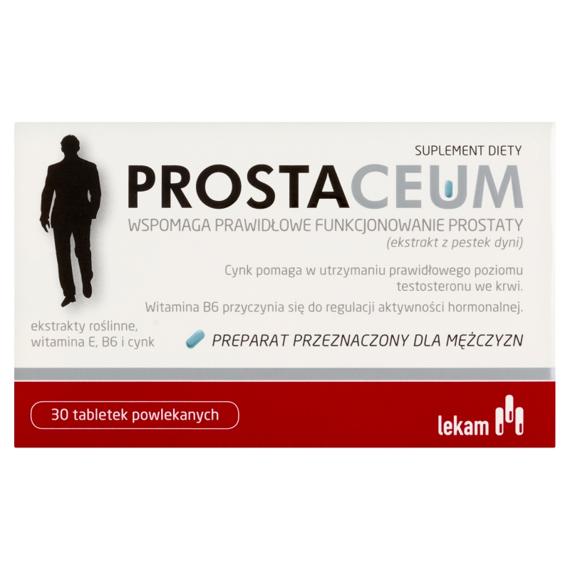 Prostaceum, tabletki dla mężczyzn ze składnikami wspierającymi zdrowie prostaty, 30 szt.