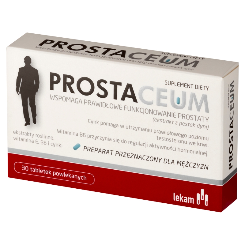 Prostaceum, tabletki dla mężczyzn ze składnikami wspierającymi zdrowie prostaty, 30 szt.