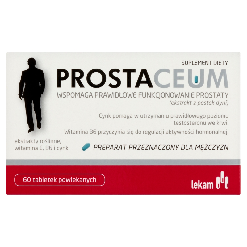 Prostaceum, tabletki ze składnikami wspomagającymi funkcjonowanie prostaty, 60 szt.