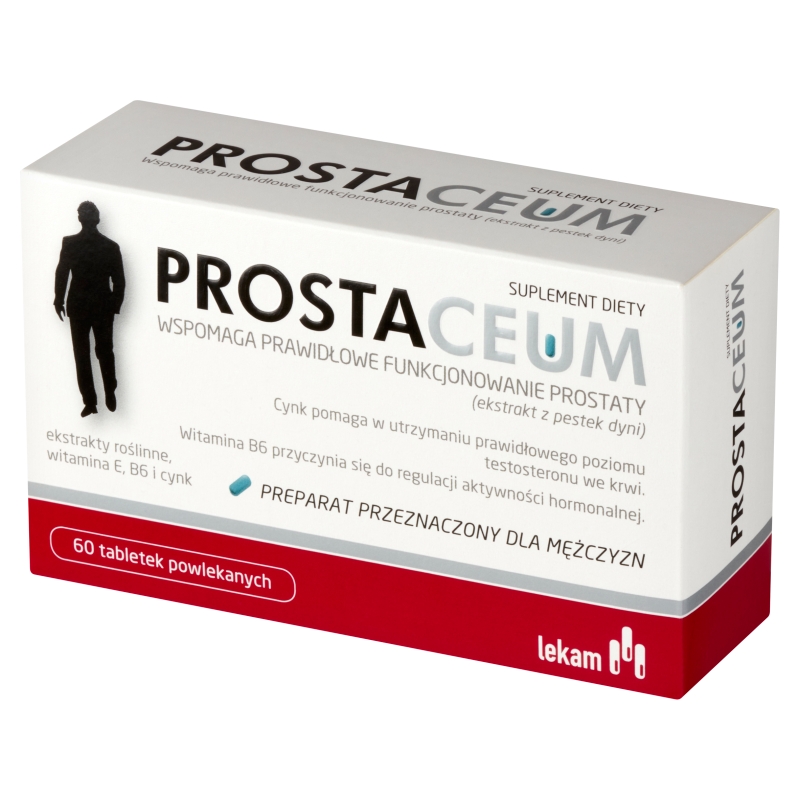 Prostaceum, tabletki ze składnikami wspomagającymi funkcjonowanie prostaty, 60 szt.
