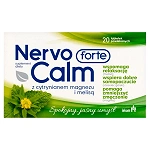 NervoCalm Forte tabletki powlekane ze składnikami, które pomagają redukować napięcie nerwowe, 20 szt.