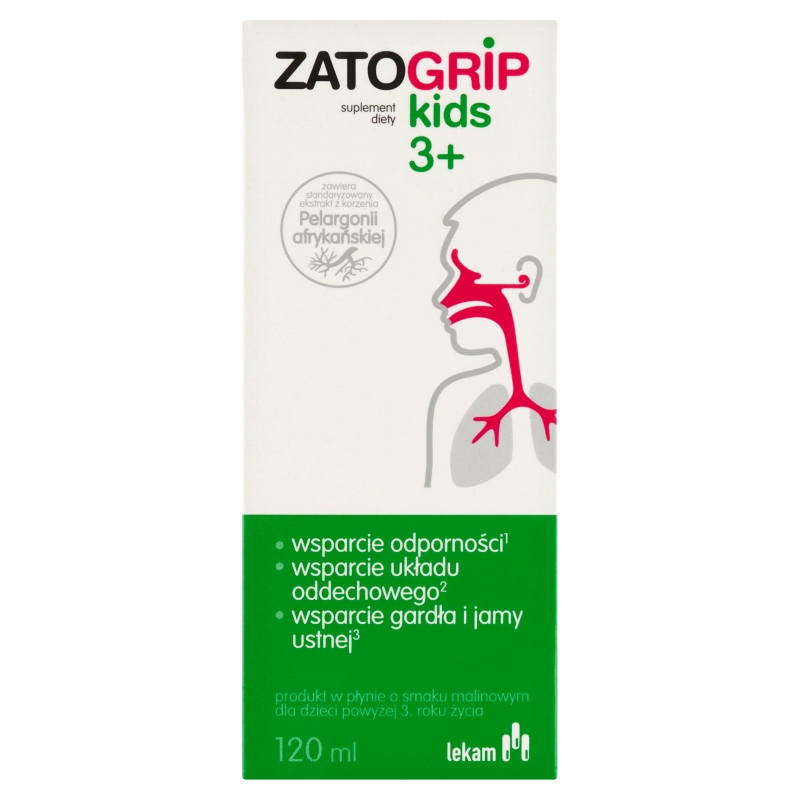 Zatogrip Kids 3+, płyn, 120 ml