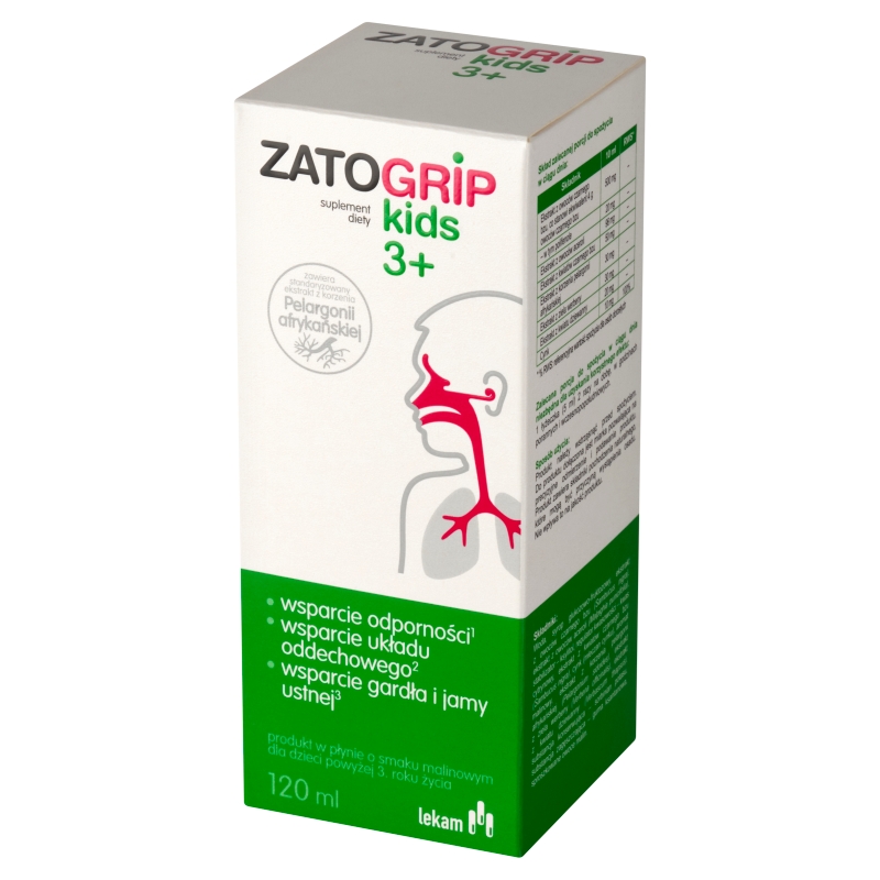Zatogrip Kids 3+, płyn, 120 ml