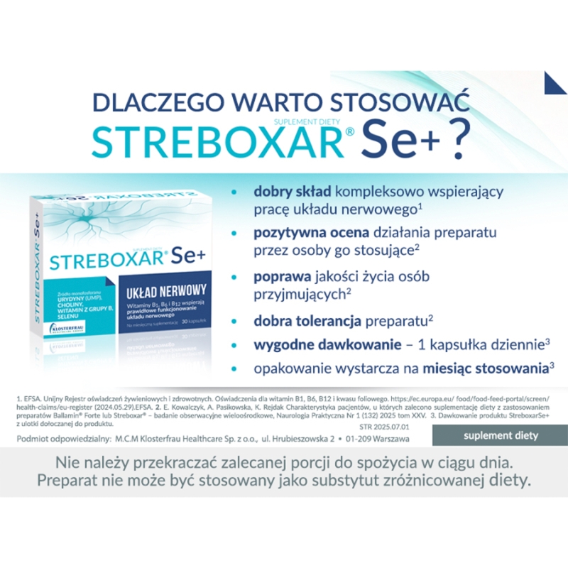 Streboxar Se+, 30 kapsułek