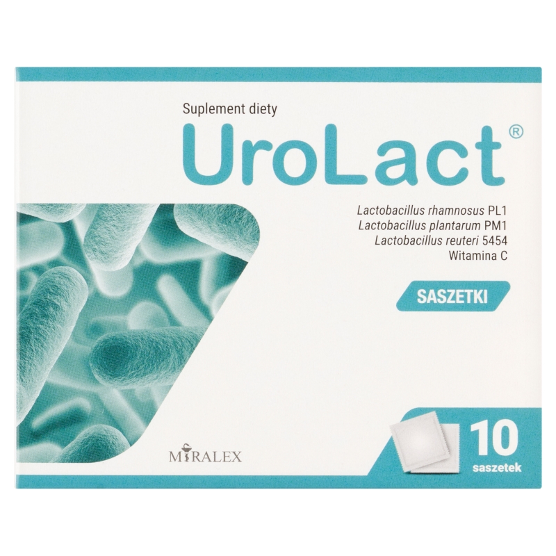 Urolact, doustny probiotyk urologiczny, 10 sasz. po 2 g