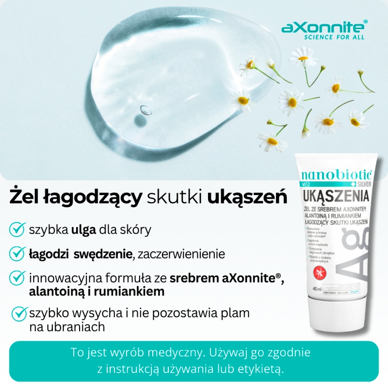 Nanobiotic Med Silver, żel na ukąszenia, 40 g