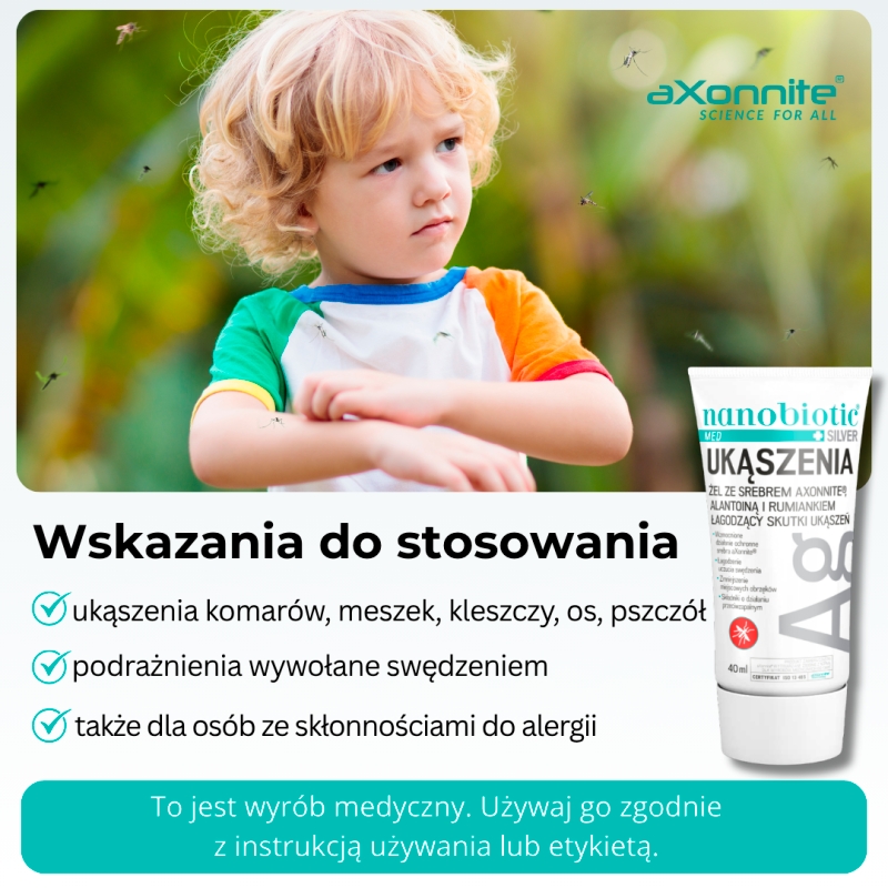 Nanobiotic Med Silver, żel na ukąszenia, 40 g