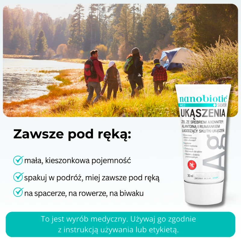 Nanobiotic Med Silver, żel na ukąszenia, 40 g