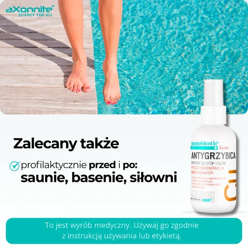 Nanobiotic Med Copper Antygrzybica, spray przeciwgrzybiczy do stóp i dłoni, 75 ml