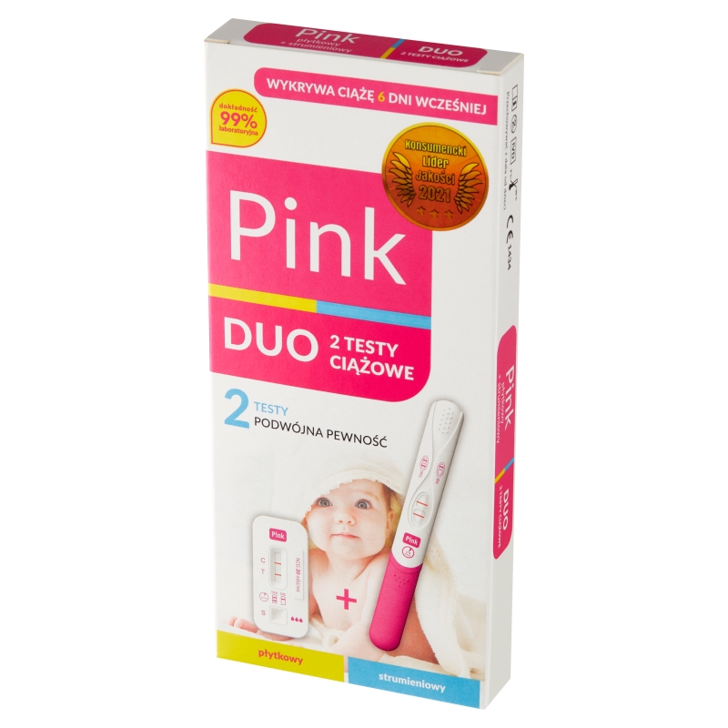 Pink Duo, test strumieniowy, 1 szt. + test płytkowy, 1 szt.