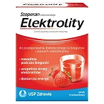 Elektrolity proszek do stosowania przy biegunce o smaku truskawkowym, 7 sasz.