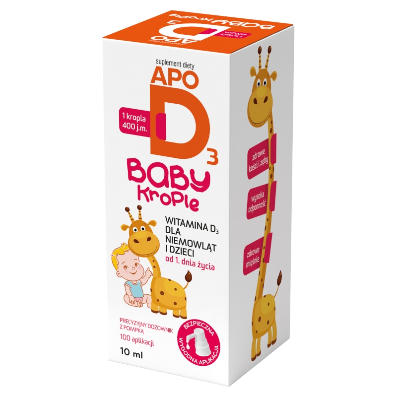 ApoD3 Baby 400 j.m krople, 10 ml