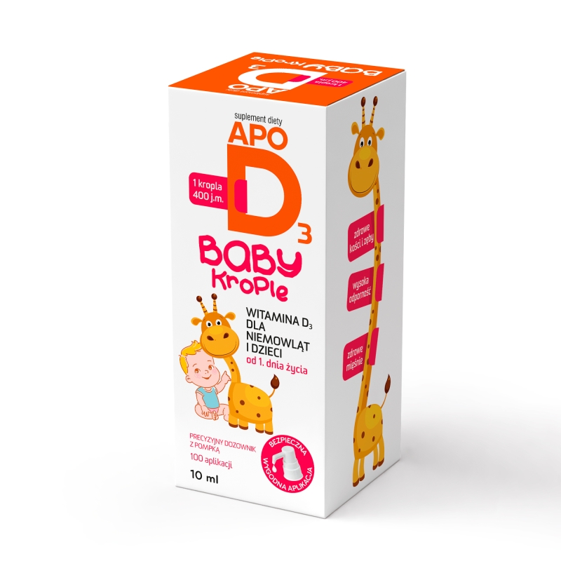 ApoD3 Baby 400 j.m, krople, 10 ml