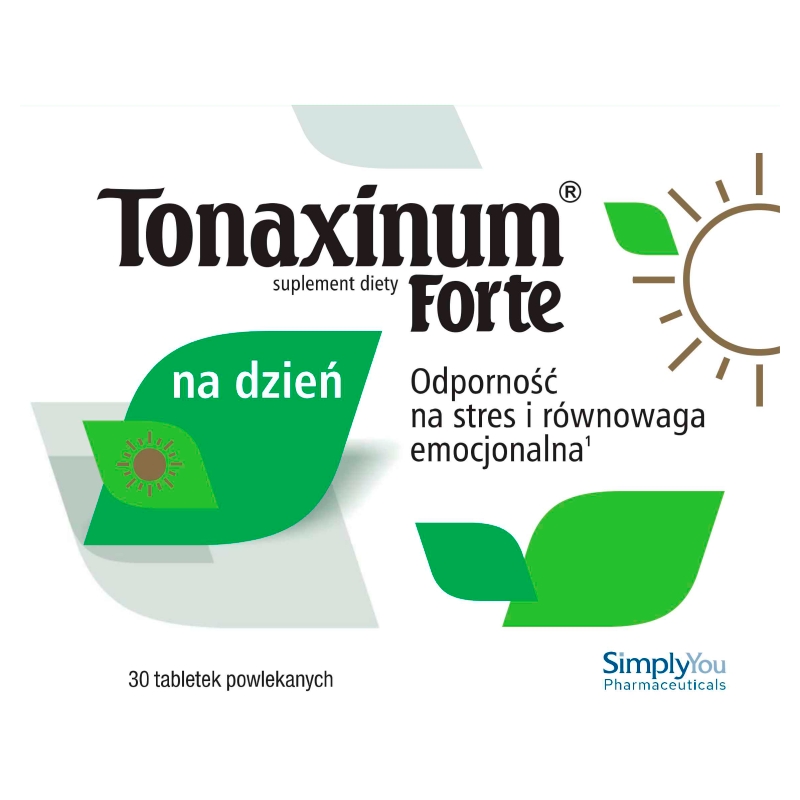 Tonaxinum Forte na dzień , tabletki dla osób narażonych na stres, 30 szt.