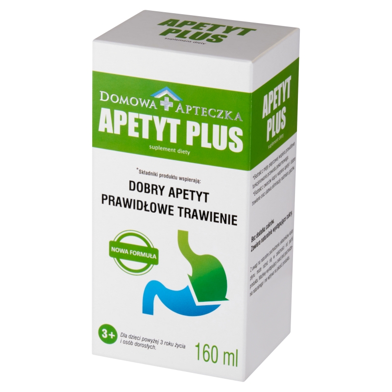 Apetyt Plus, płyn ze składnikami wspomagającymi apetyt, 160 ml