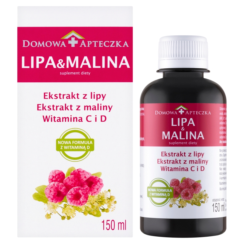 Lipa & Malina, płyn ze składnikami wzmacniającymi odporność, 150 ml