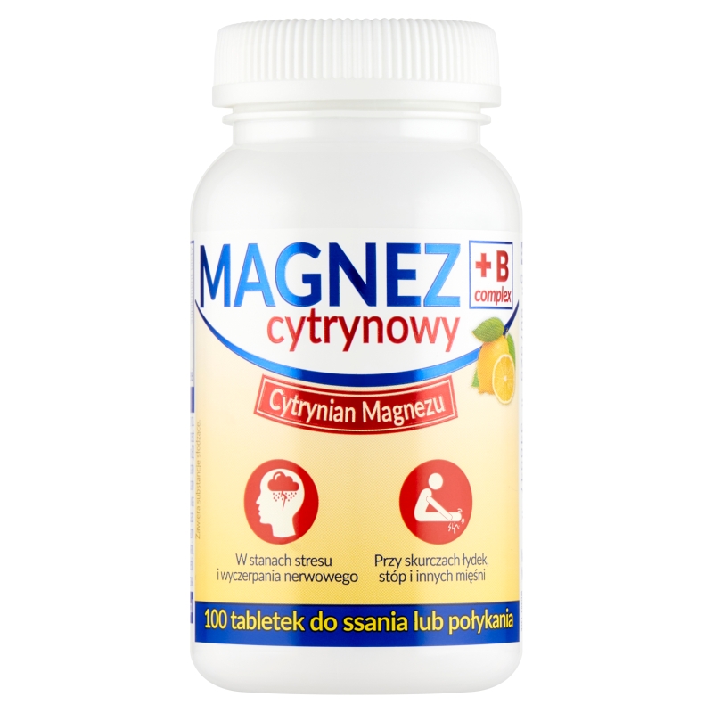 Magnez B6 cytrynian magnezu, 100 szt. 