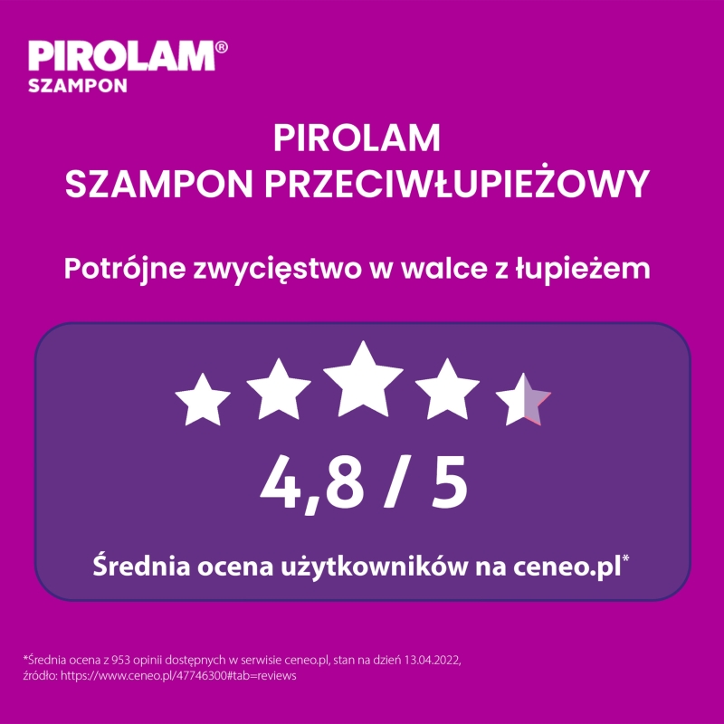 Pirolam szampon, przeciwłupieżowy 150 ml