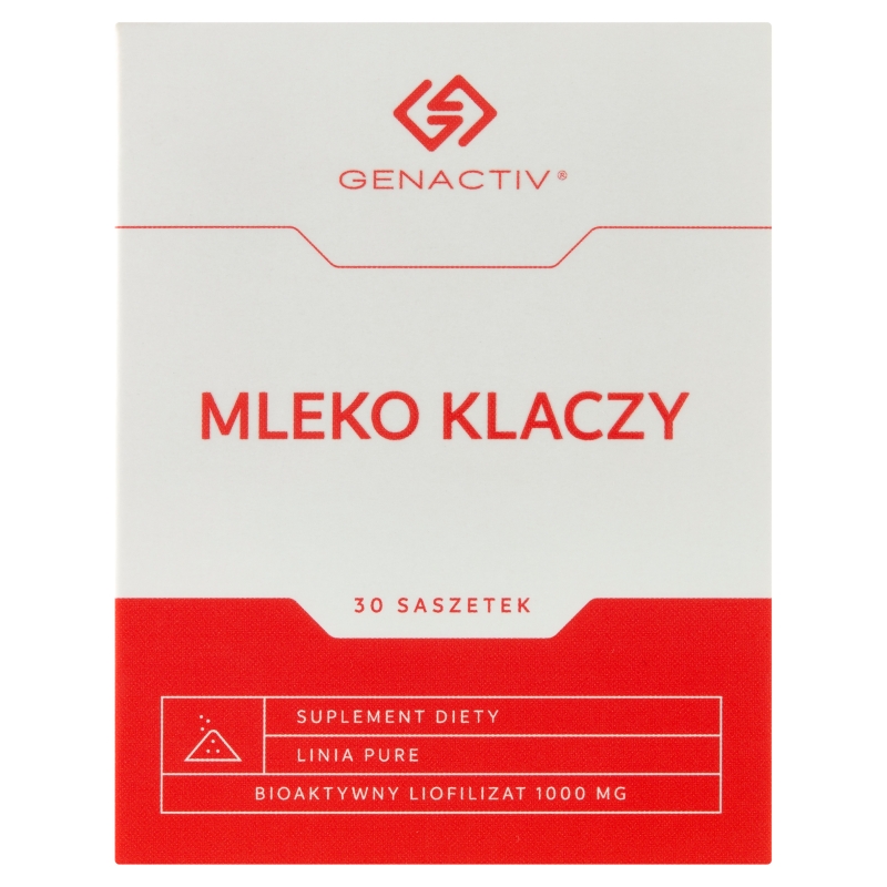 Mleko Klaczy Genactiv produkt ze składnikami wspierającymi zdrowie, 30 sasz.