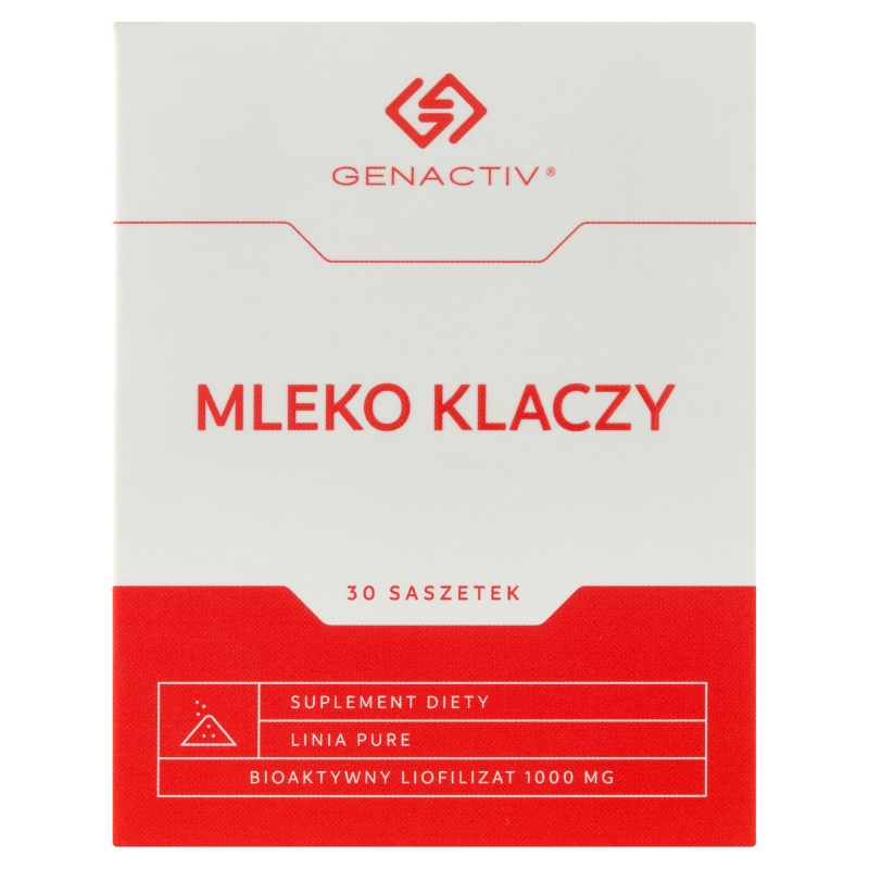 Mleko Klaczy Genactiv, produkt ze składnikami wspierającymi zdrowie, 30 sasz.