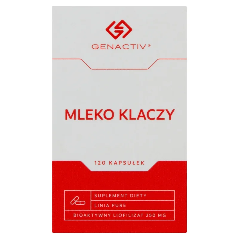 Mleko Klaczy Genactiv, produkt ze składnikami wspierającymi zdrowie, 120 szt.