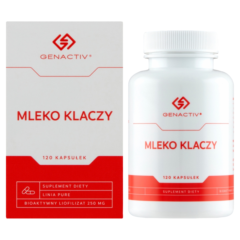 Mleko Klaczy Genactiv, produkt ze składnikami wspierającymi zdrowie, 120 szt.