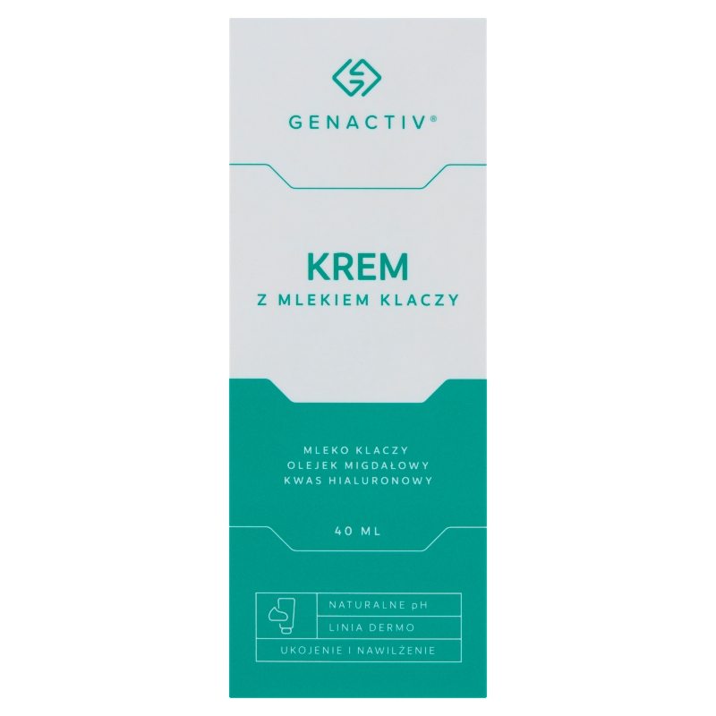 Genactiv Krem z mlekiem klaczy , nawilża i koi podrażnioną skórę, 40 ml