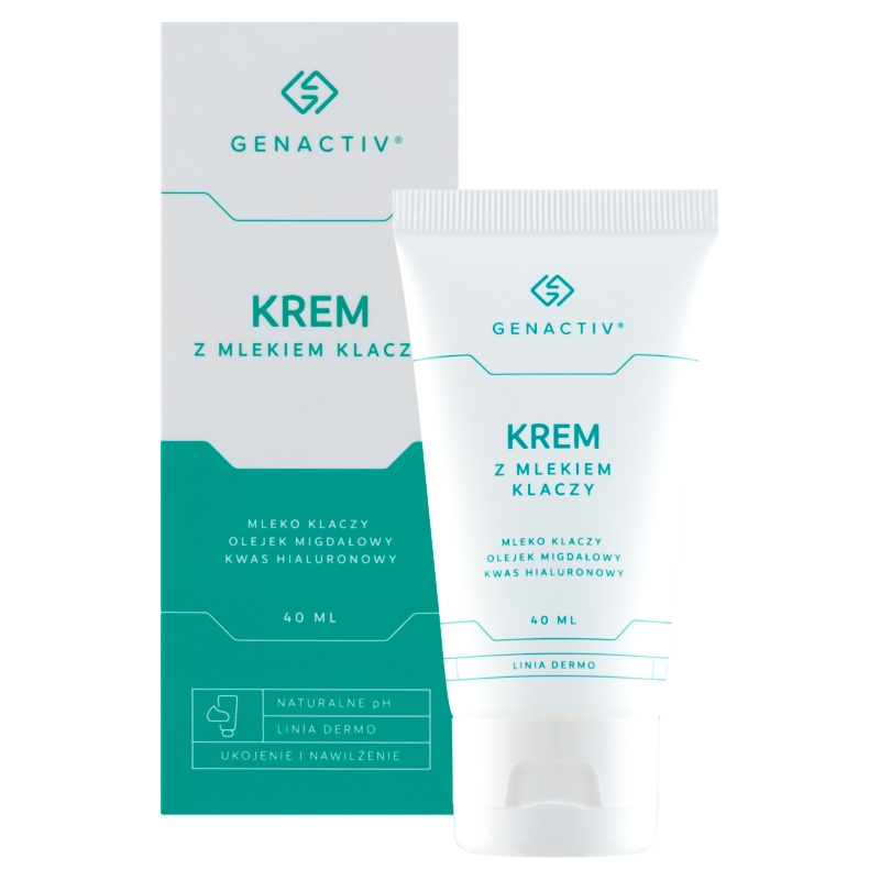 Genactiv Krem z mlekiem klaczy , nawilża i koi podrażnioną skórę, 40 ml
