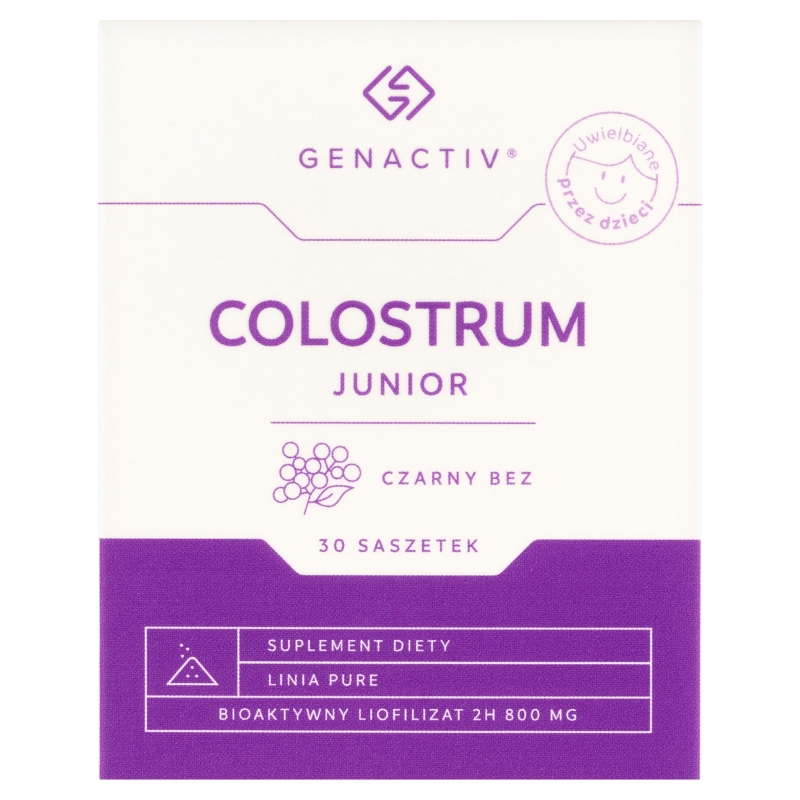 Genactiv Colostrum Junior czarny bez, 30 saszetek