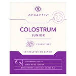 Genactiv Colostrum Junior czarny bez, 60 tabletek do ssania