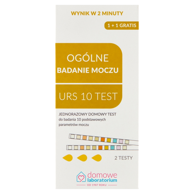 Test URS 10, test do ogólnego badania moczu, 2 szt.
