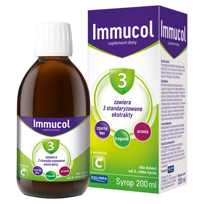 Immucol 3, płyn, 200 ml KRÓTKA DATA 30.11.2026