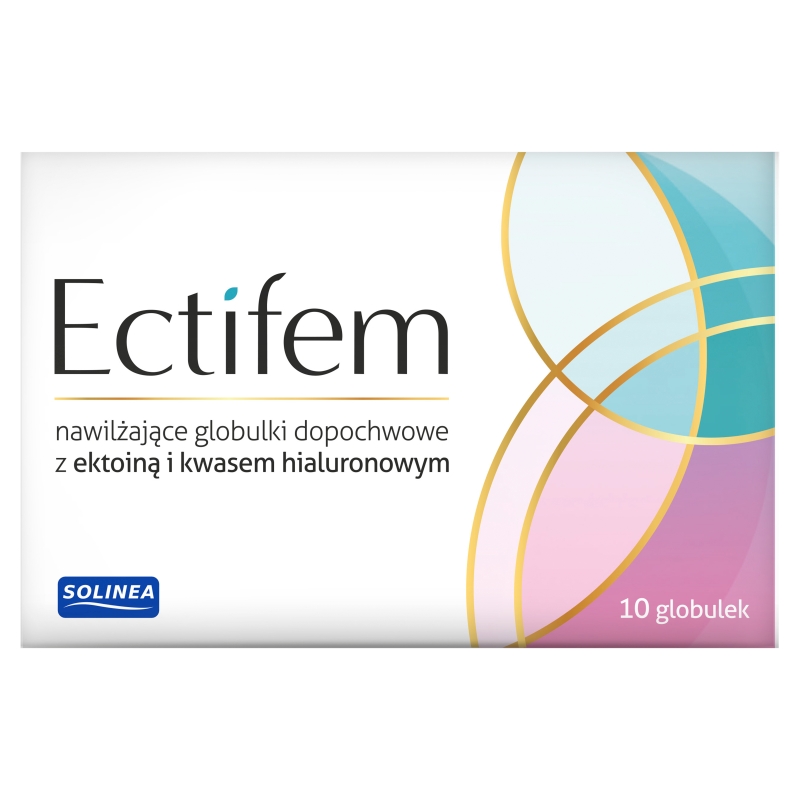 Ectifem, nawilżające globulki dopochwowe, 10 szt.