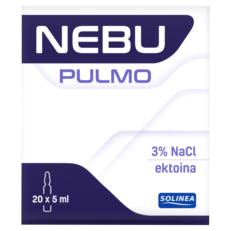 NEBU PULMO 3%, roztwór do inhalacji, 20 ampułek 5 ml